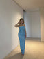SORA BLUE MAXI TUBE DRESS
