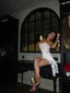 HERA WHITE LACE MINI DRESS