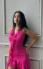 MIA PINK RUFFLED DRESS