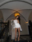 HERA WHITE LACE MINI DRESS