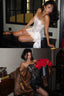 HERA WHITE LACE MINI DRESS