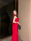 SOPHIA RED TUBE MAXI DRESS