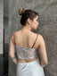 JIA JIA PINK RHINESTONE JACQUARD TOP