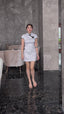 JIA YUAN WHITE MINI QIPAO